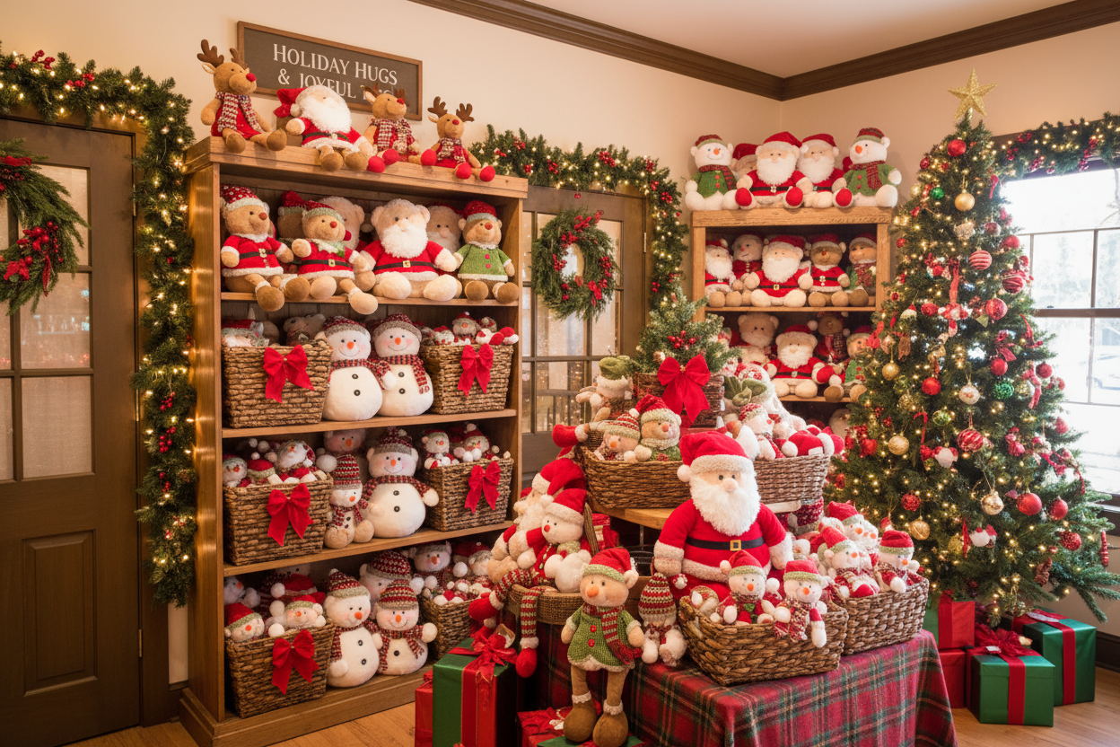 sklep z pluszakami swiateczny